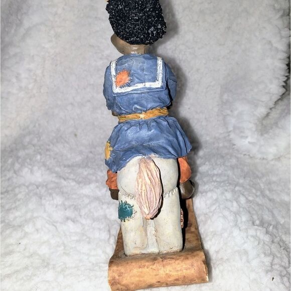 Vintage African American Girl on a Rocking Horse - Picture 2 of 8